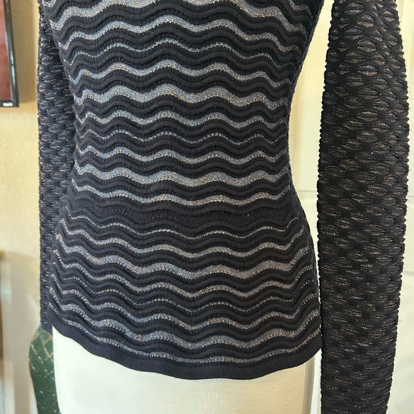 Tory Burch Lorex Wool Navy Blue Sweater - Picture 5 of 11